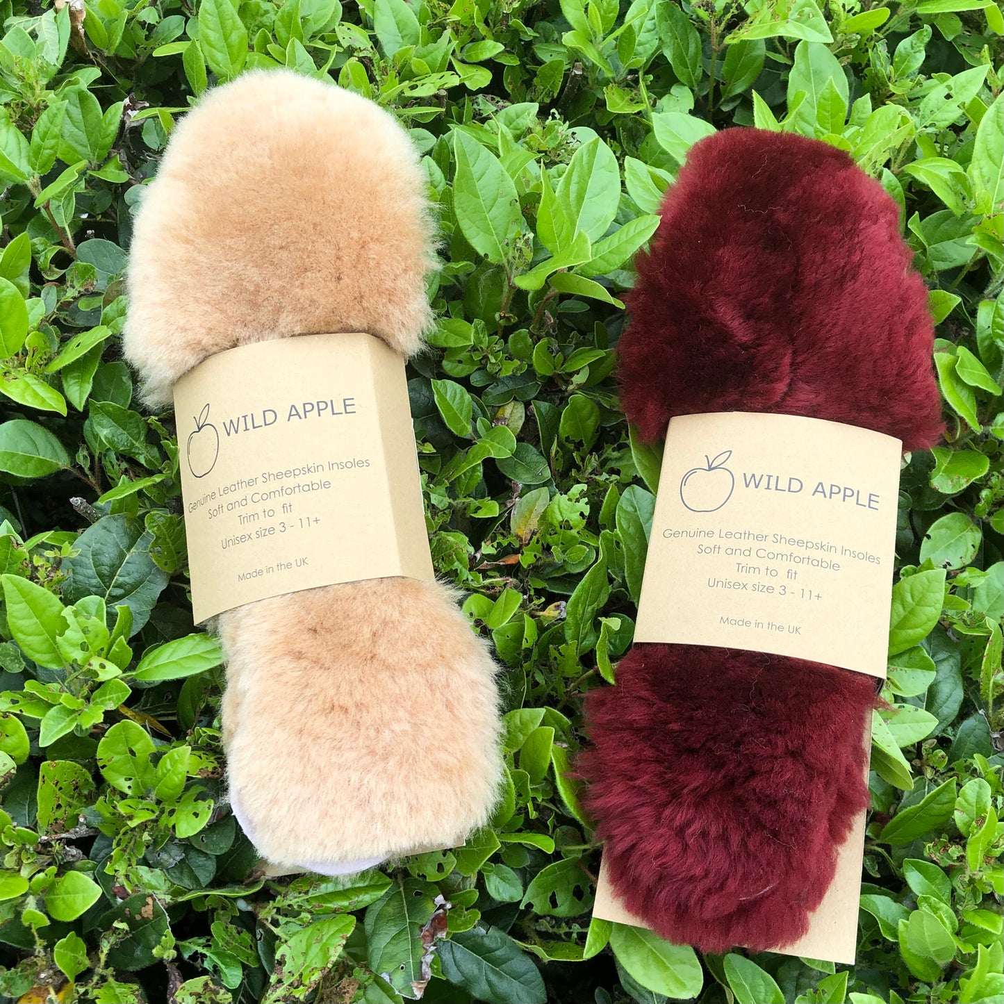 Genuine Leather Sheepskin Insoles - in a choice of colours