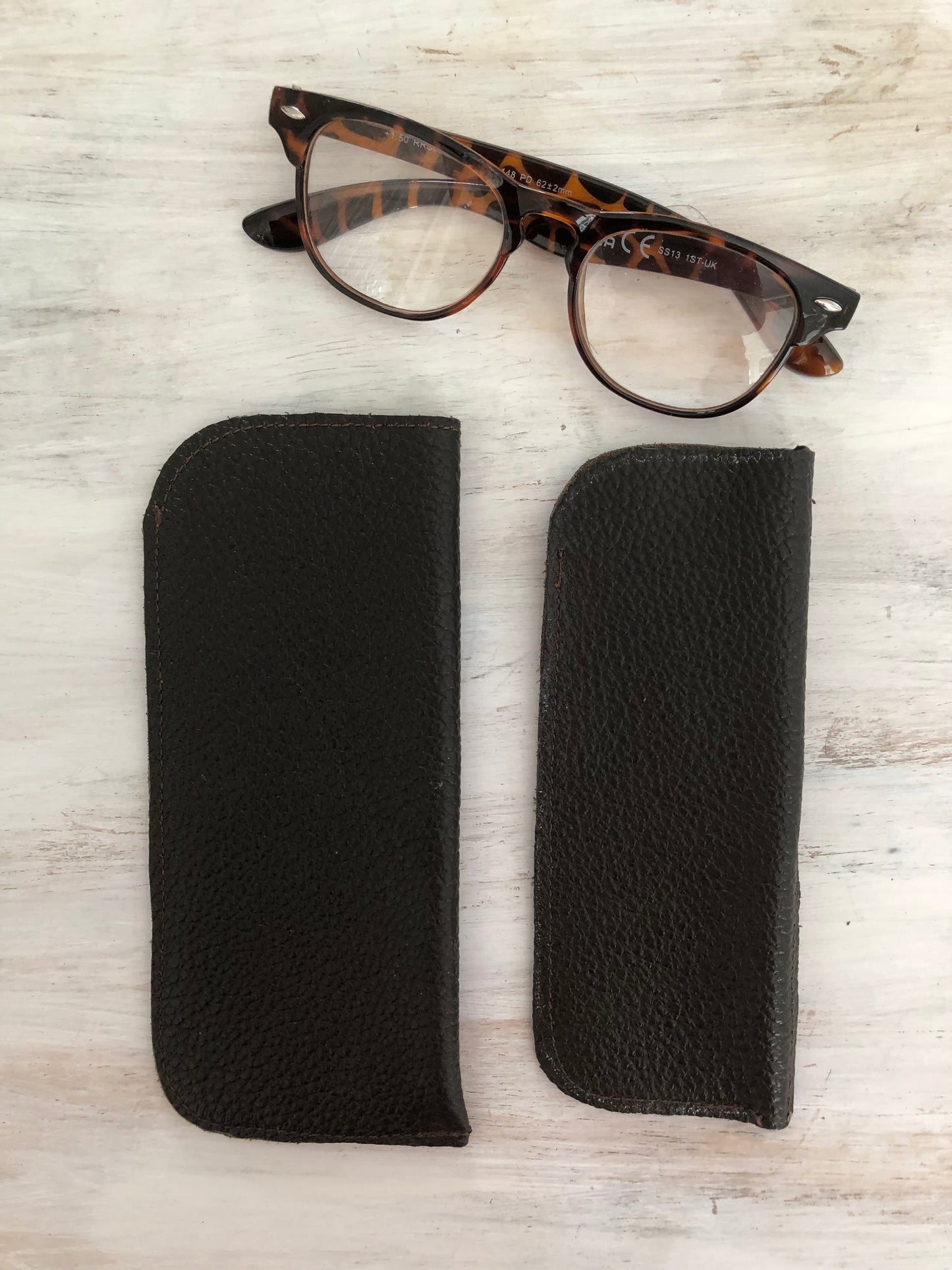 Genuine leather glasses cases