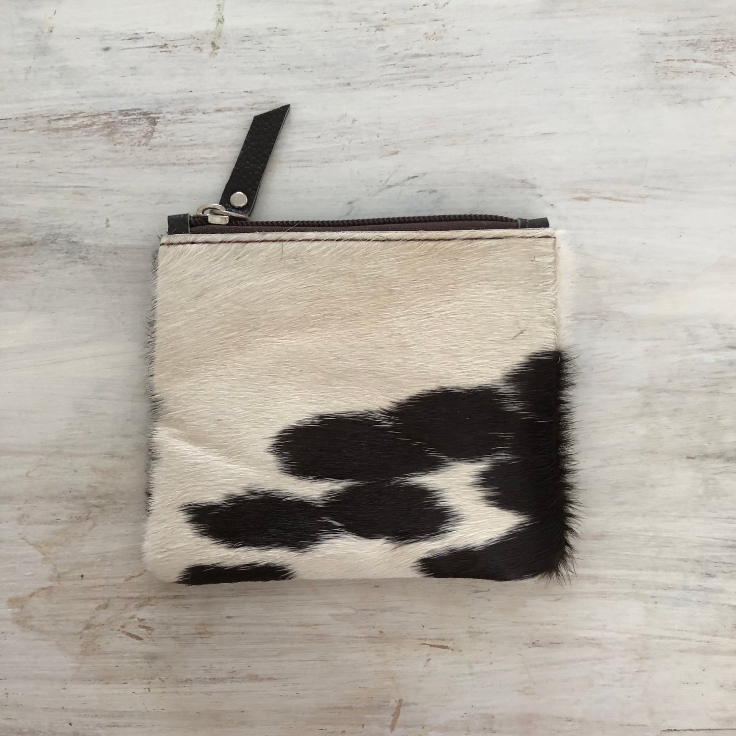 Genuine cowhide leather coin purse
