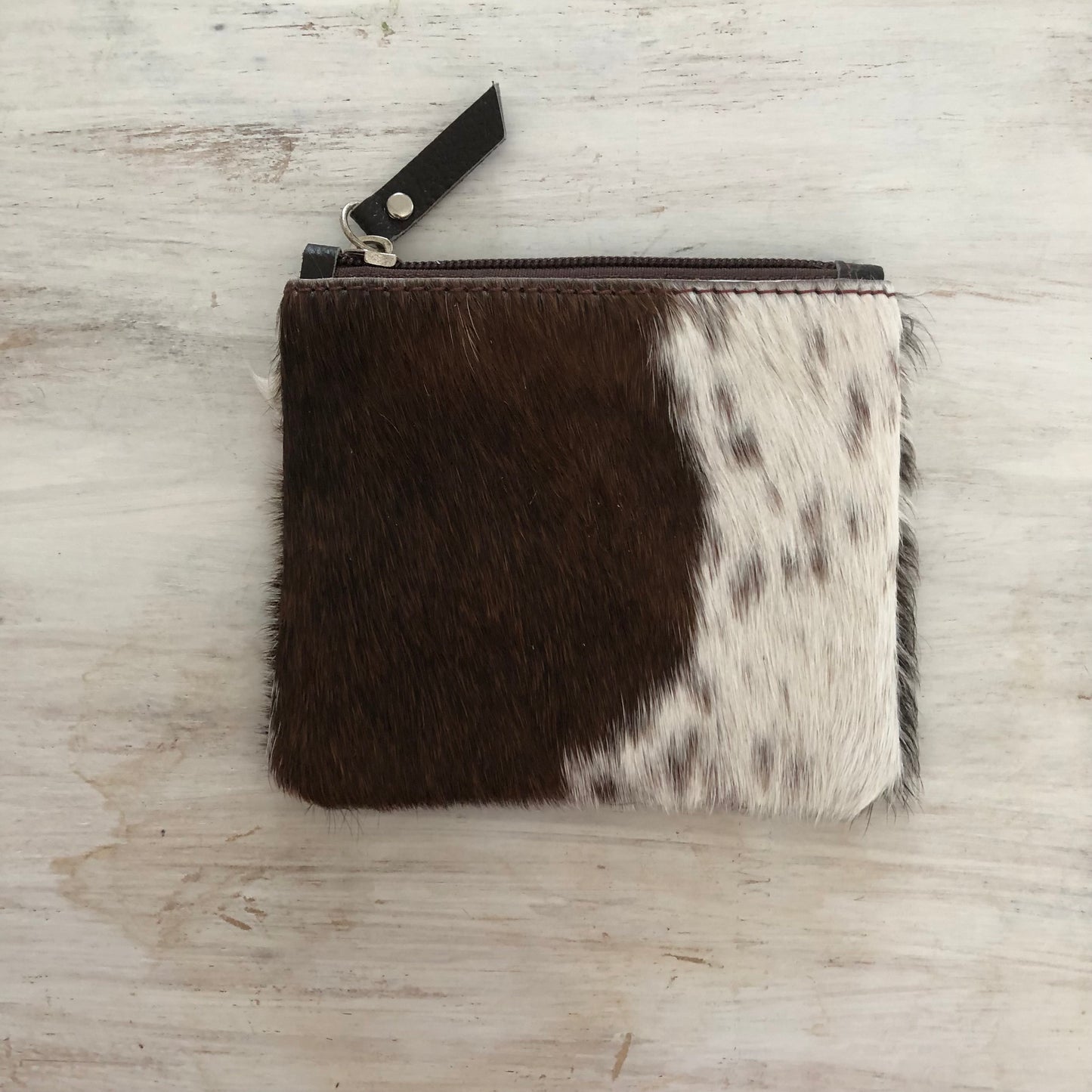 Genuine cowhide leather coin purse