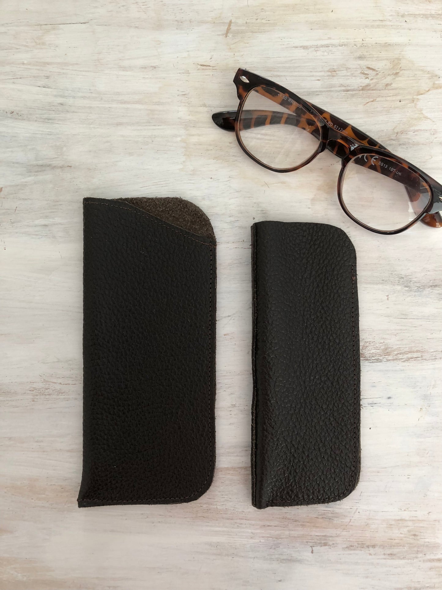Genuine leather glasses cases