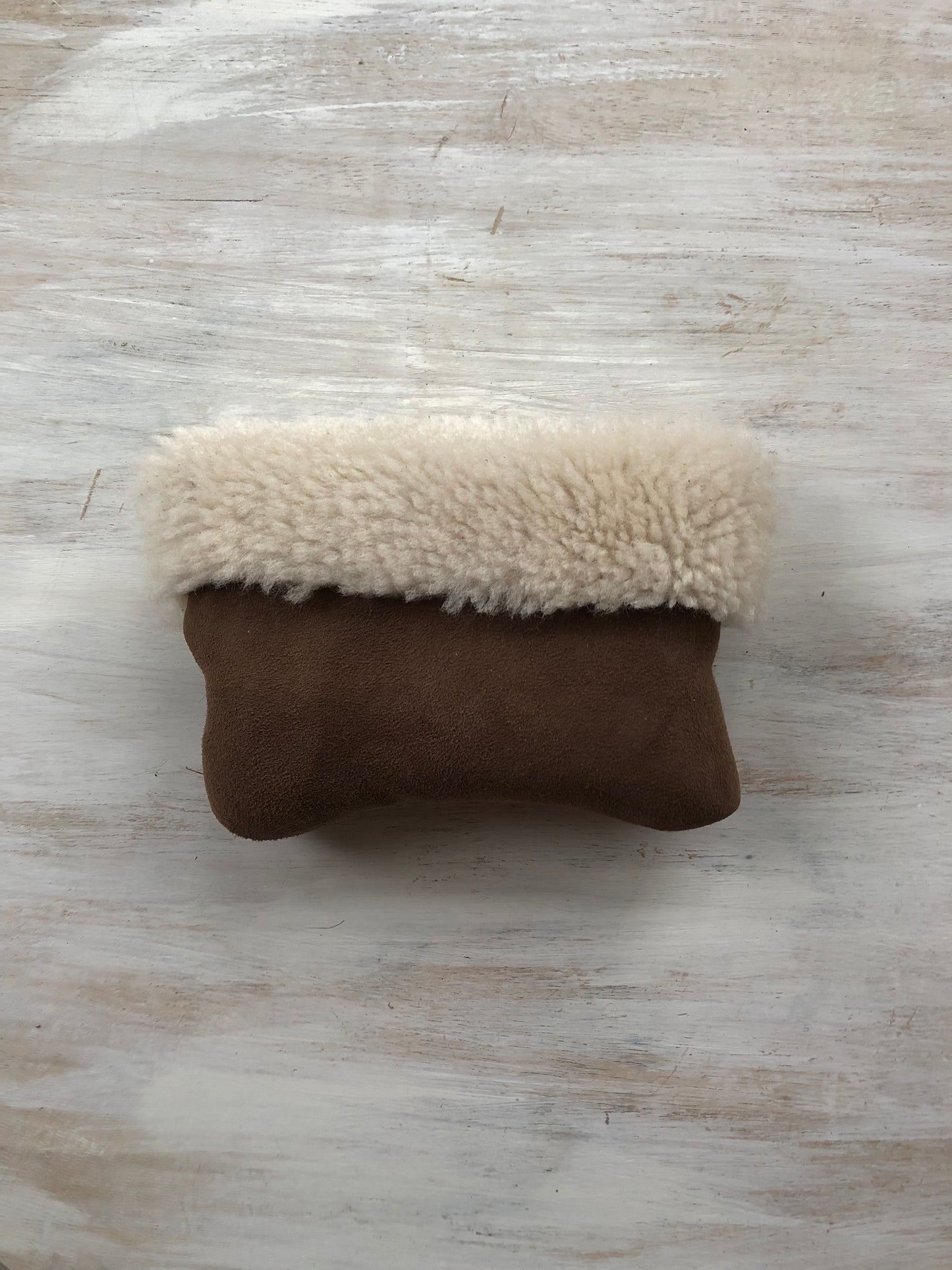 Sheepskin purse