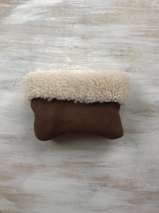 Sheepskin purse