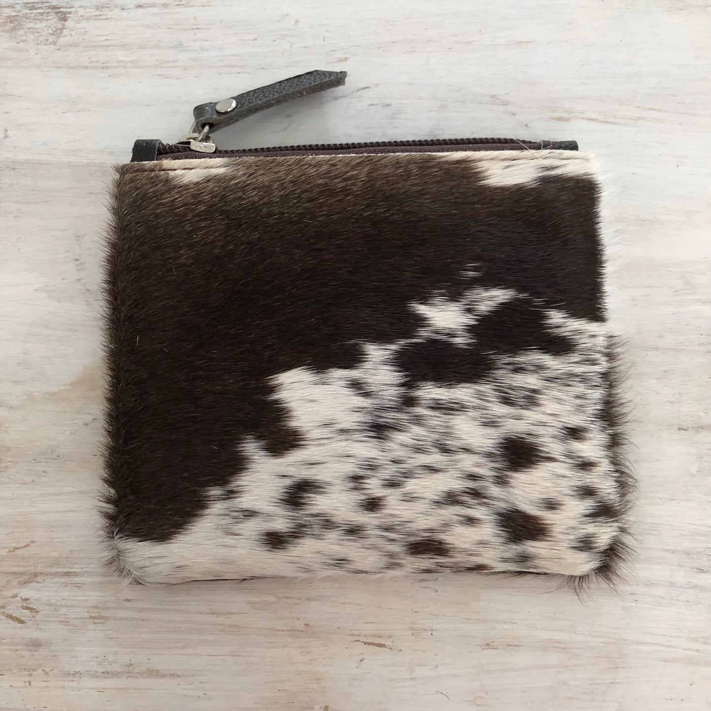 Genuine cowhide leather coin purse