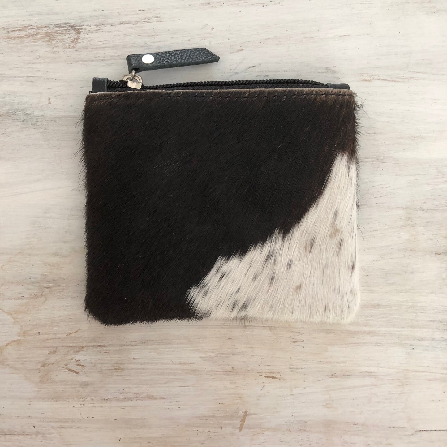 Genuine cowhide leather coin purse