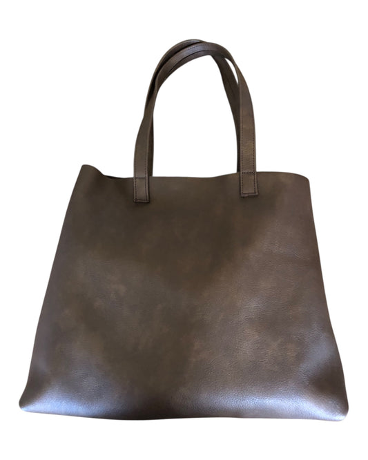 Genuine leather tote