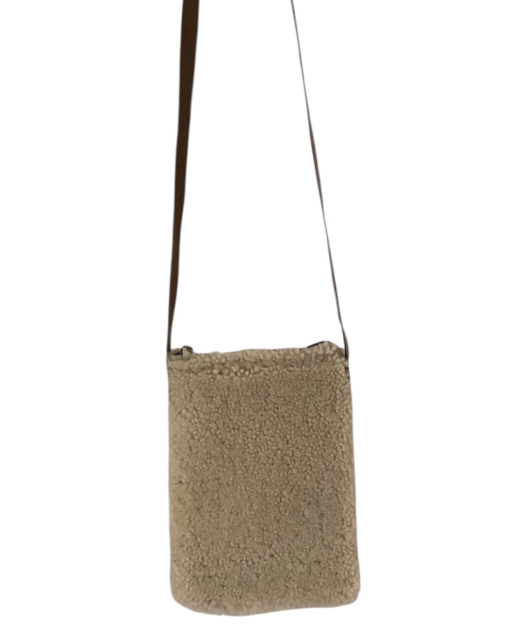 Sheepskin leather phone cross body bag