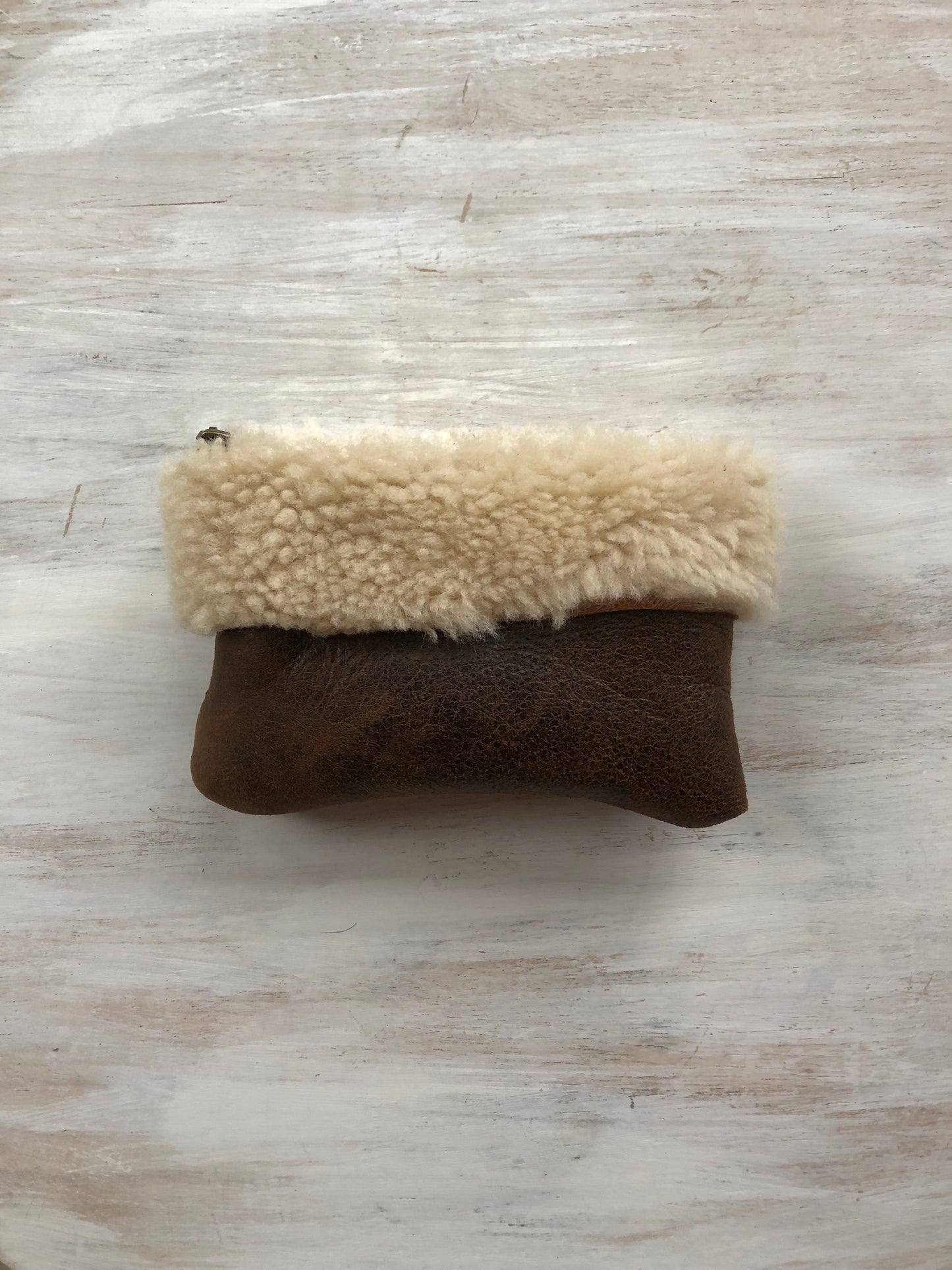 Sheepskin purse