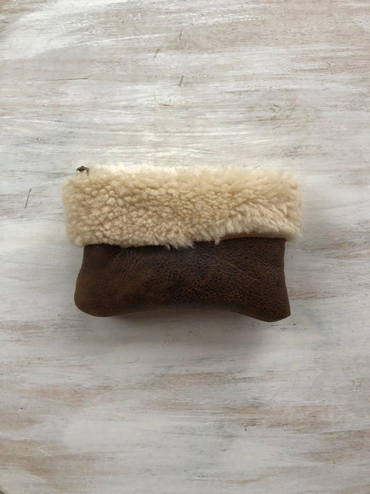 Sheepskin purse