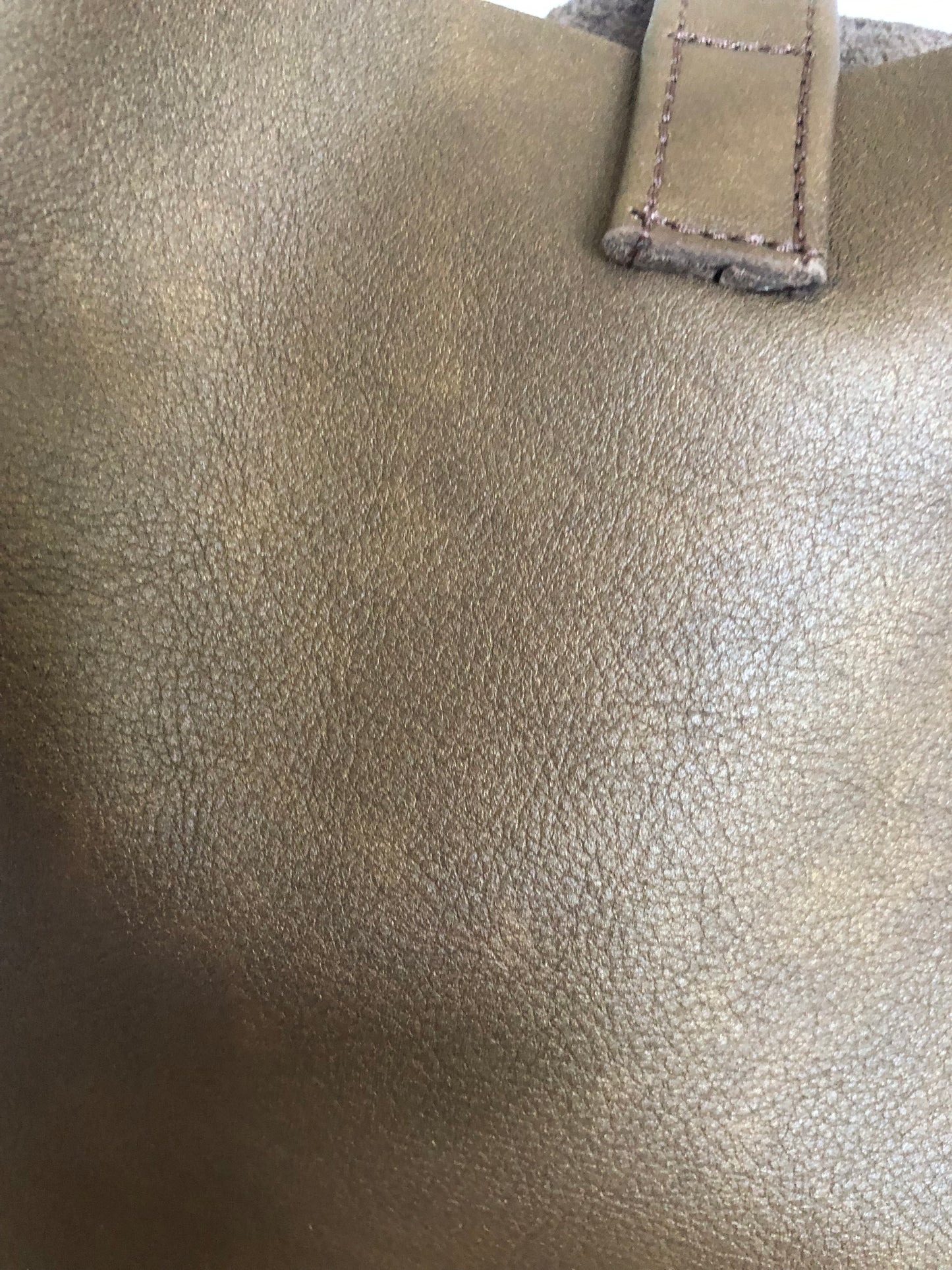 Genuine leather tote