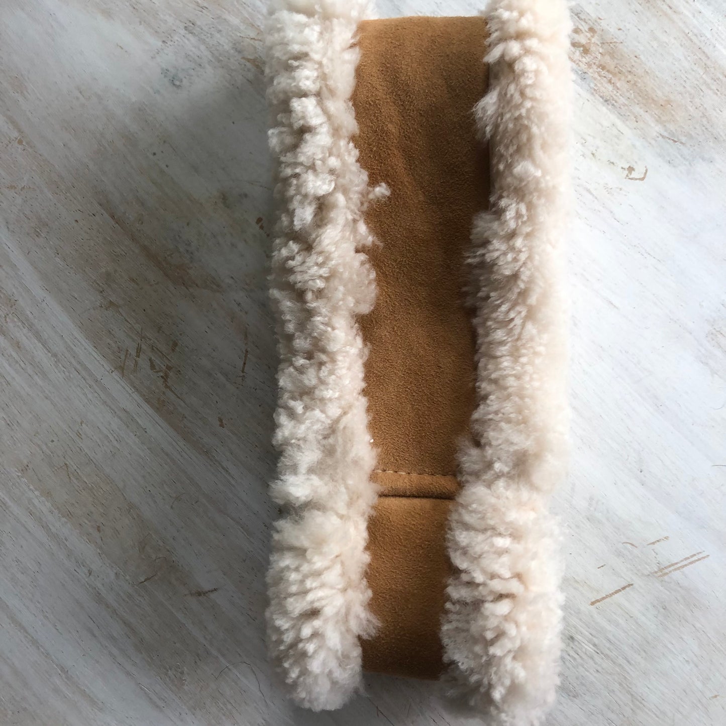 Genuine leather sheepskin headband