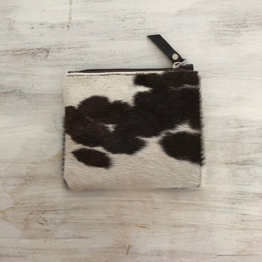 Genuine cowhide leather coin purse