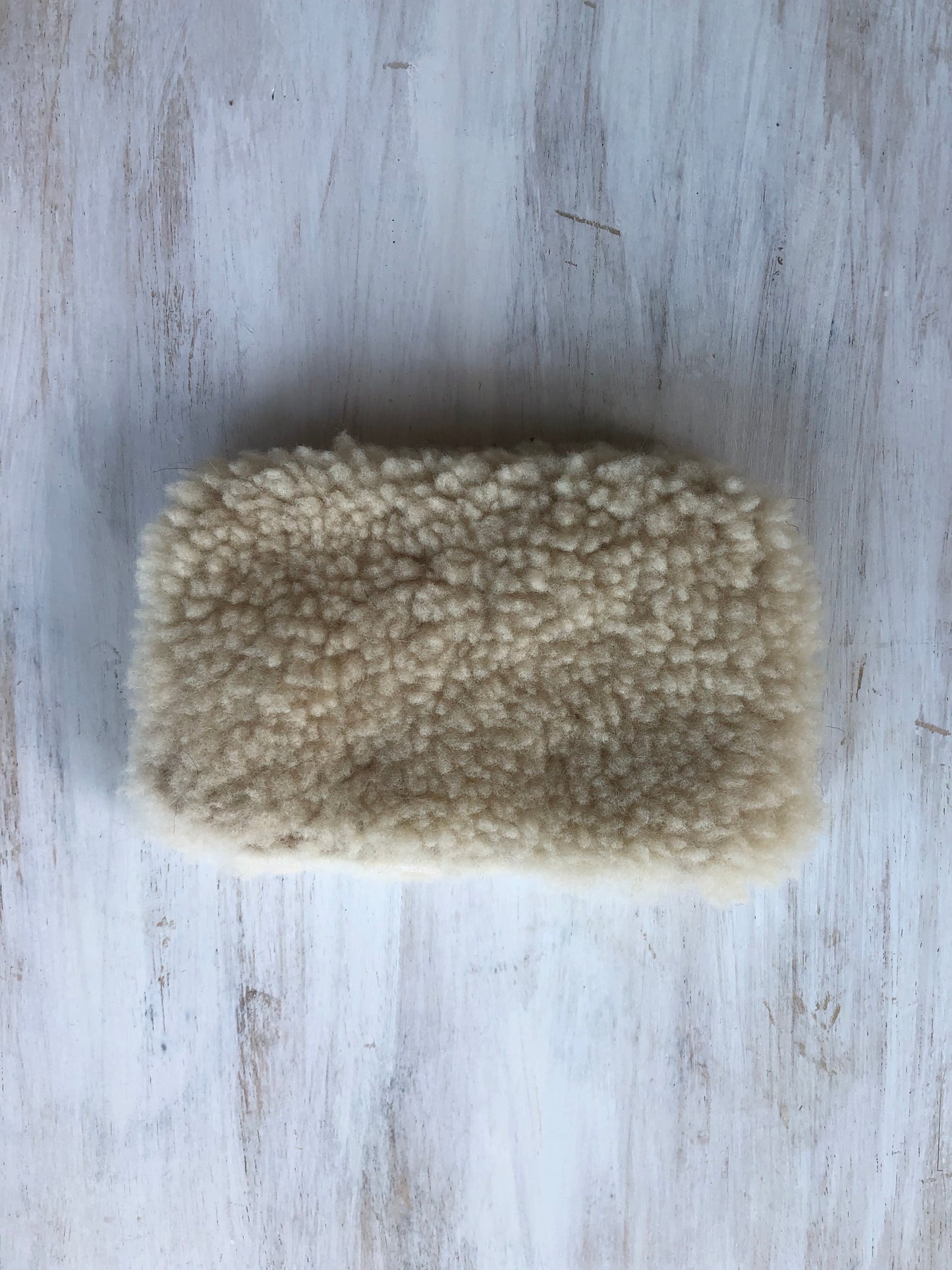 Sheepskin purse