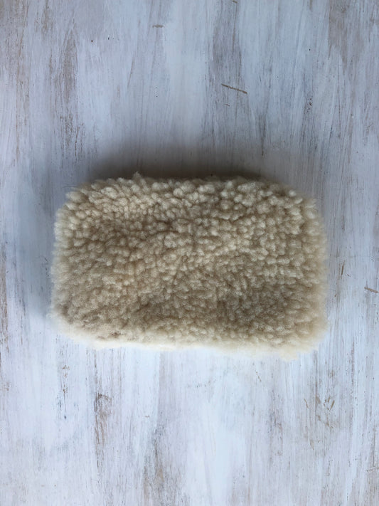 Sheepskin purse