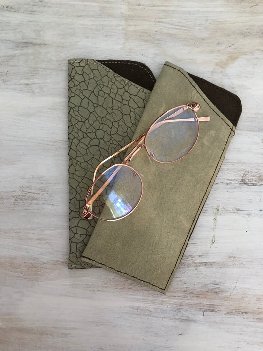 Genuine leather glasses cases