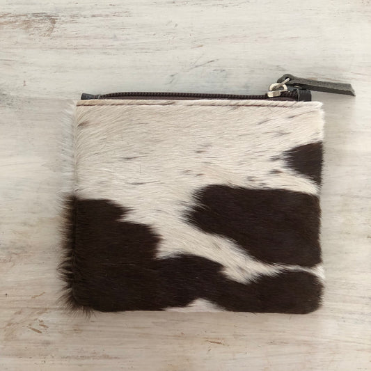 Genuine cowhide leather coin purse