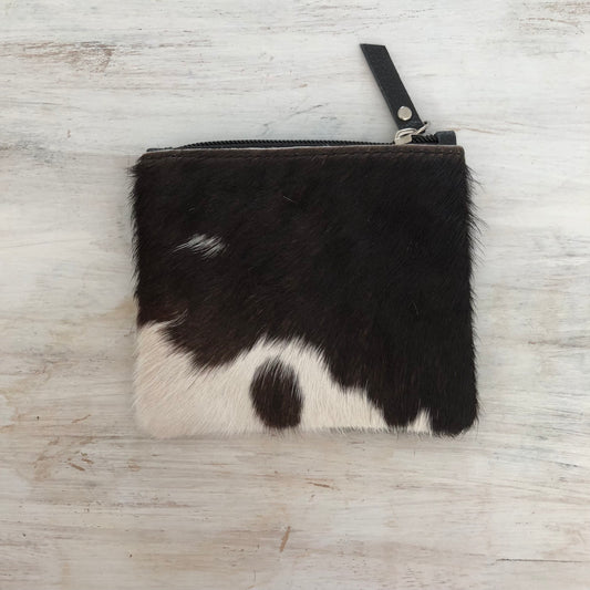 Genuine cowhide leather coin purse