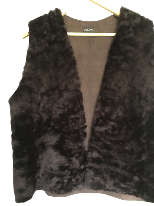 Sheepskin gilet