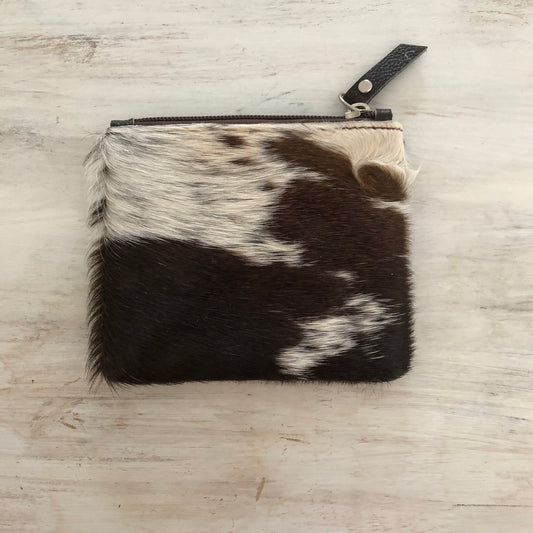 Genuine cowhide leather coin purse