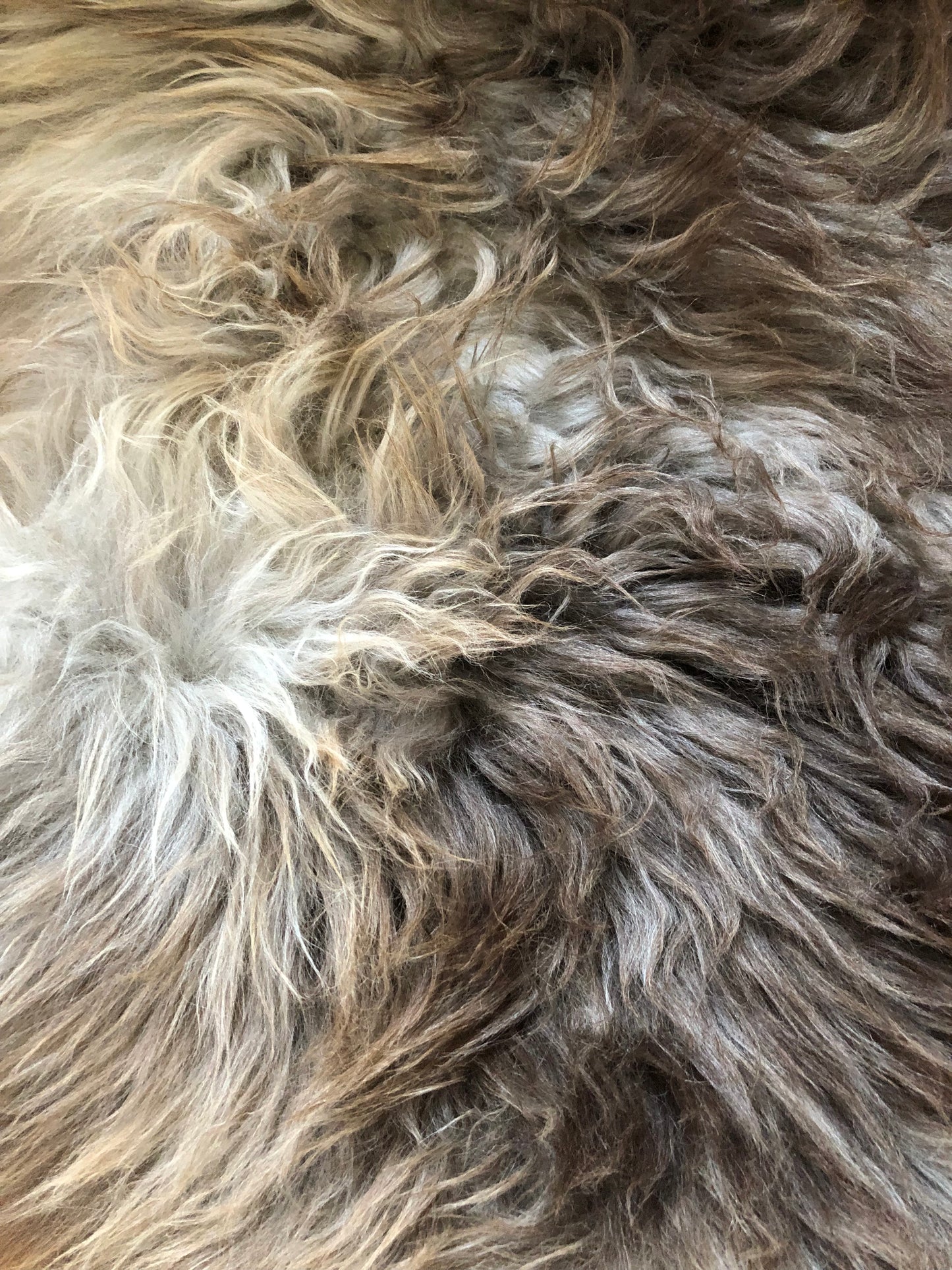 Sheepskin rug - genuine leather rare breed