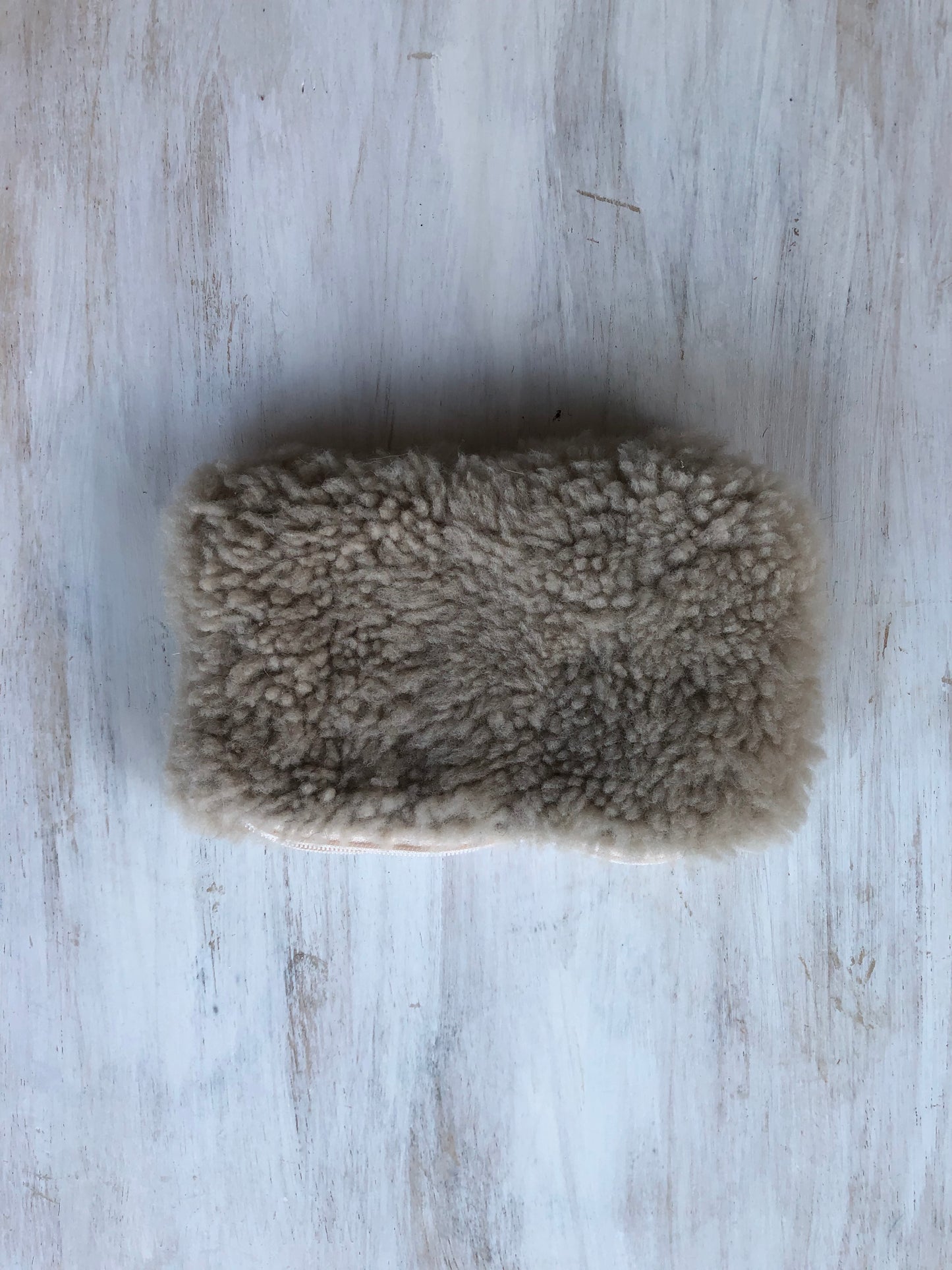 Sheepskin purse